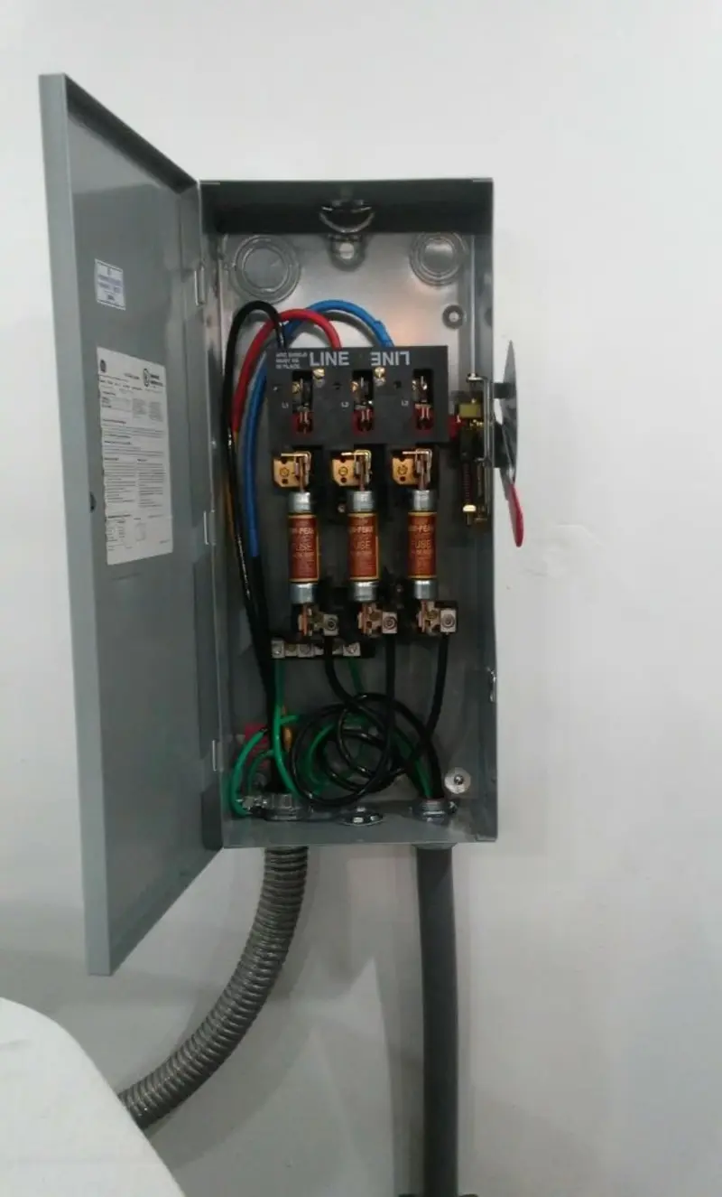 Three-phase disconnect switch installed for Electrical Wiring & Rewiring in Ticonderoga